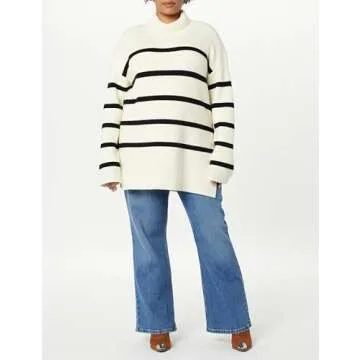 Camilla Drop Shoulder Turtleneck - Stylish & Cozy Sweater