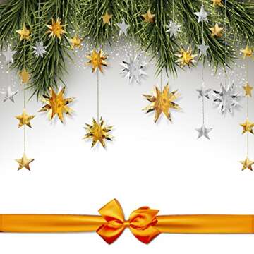 Pinkblume Gold Star Garlands for All Celebrations