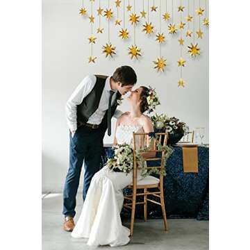 Pinkblume Gold Star Garlands for All Celebrations