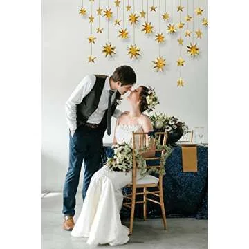 Pinkblume Gold Star Garlands for All Celebrations