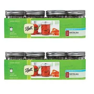 Ball Regular Mouth Canning Jar 8 oz. 12 pack for all uses