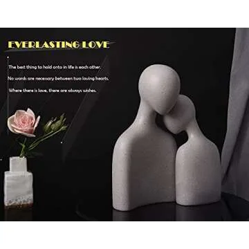 Quoowiit Couple Sculptures for Home Decor