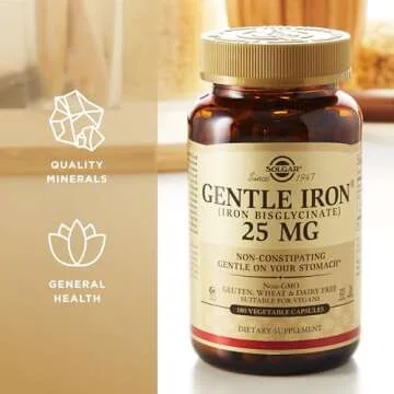 Solgar Gentle Iron 25 mg - Non-Constipating & Gentle