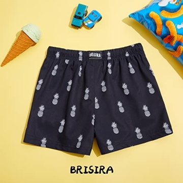 BRISIRA Boys Swim Trunks with Compression Liner for Kids