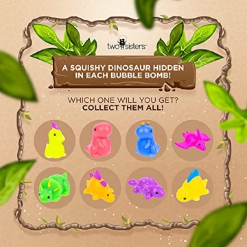 Dinosaur Bath Bombs - Fun & Safe for Kids 6 Pack