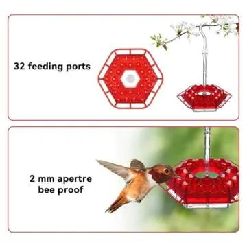 Sherem Hummingbird Feeder - Ant and Bee Proof Design