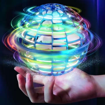 Flying Ball Toy Globe - Interactive LED Drone for All Ages