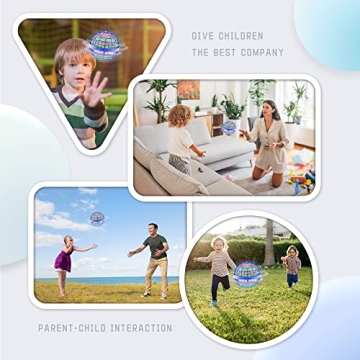 Flying Ball Toy Globe - Interactive LED Drone for All Ages