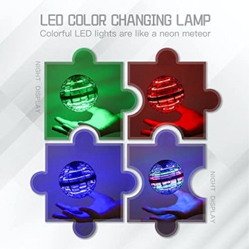 Flying Ball Toy Globe - Interactive LED Drone for All Ages