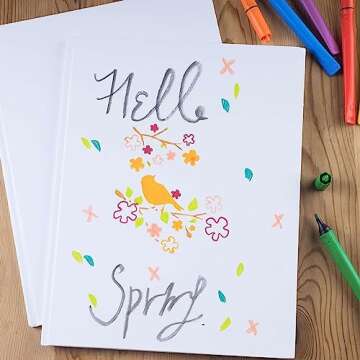 6 Pack of Blank Hardcover Story Journals for Kids