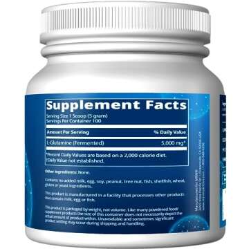MRM Nutrition L-Glutamine | 5000mg | Recovery | Amino Acid | Muscle Support | Immune + Gut Health | ...