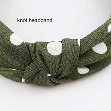 DRESHOW 8 Pack Boho Vintage Headbands for Women Girls Knotted Headwraps Fashion Hair Hoops Elastic Hair Accessories