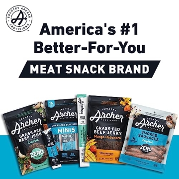 Country Archer Mini Beef Jerky Sticks - Grass Fed, Gluten Free