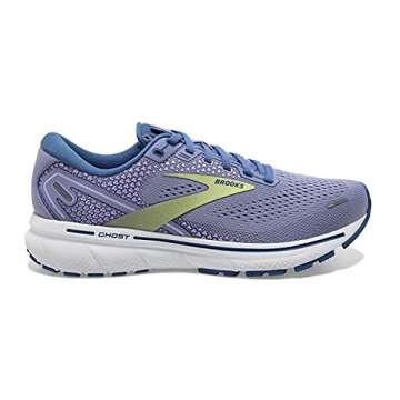 Brooks Women's Ghost 14 Neutral Running Shoe - Purple Impression/Dutch/Lime - 9.5 Medium