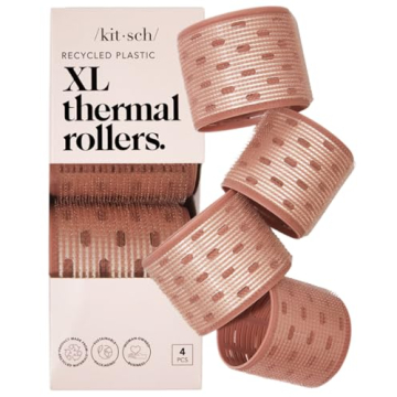 Kitsch XL Ceramic Thermal Rollers - Self Grip Hair Rollers for Stunning Volume & Curls
