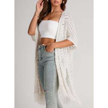Stylish Summer Knit Sheer Cardigan for Women