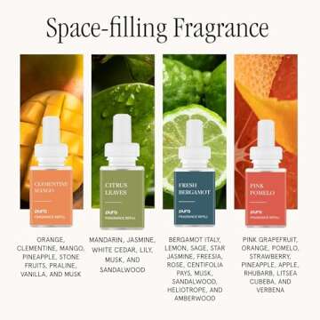 Pura 4 Smart Home Fragrance Device Starter Set - Scent Diffuser for Home - Air Deodorizer & Odor Eli...