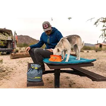 Ruffwear, Kibble Kaddie 42 Cup Dog Food Storage System for Camping, Travel, and Everyday, Slate Blue