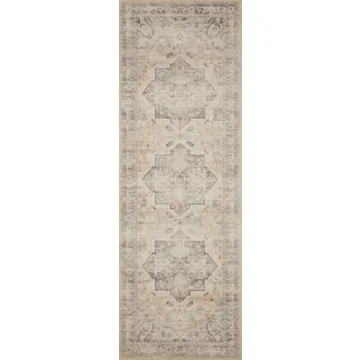 Loloi II Hathaway Multi Ivory Wool Area Rug 5x7 6
