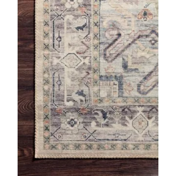 Loloi II Hathaway Multi Ivory Wool Area Rug 5x7 6