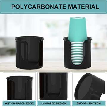 Bathroom Cup Holder Clear