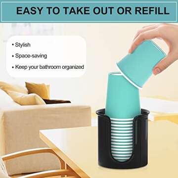 Bathroom Cup Holder Clear