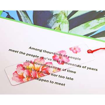 Clear Acrylic Bookmarks Penta Angel 15Pcs Rectangle Plastic Craft Transparent Blank Acrylic Book Markers with 15Pcs Small Bookmark Tassels for DIY Projects and Graduation Gift Tag (15)