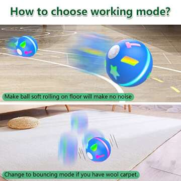 AUKL Interactive Dog Toys Wicked Ball Self Moving Motion Activated Ball