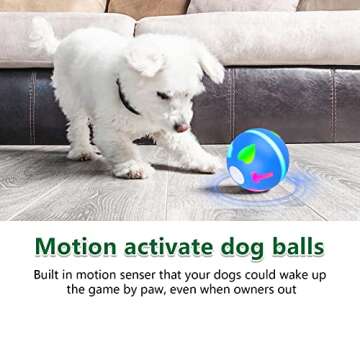 AUKL Interactive Dog Toys Wicked Ball Self Moving Motion Activated Ball