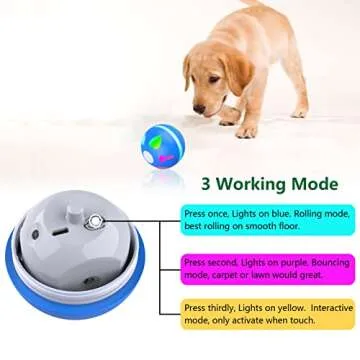 AUKL Interactive Dog Toys Self Moving Motion Activated Ball