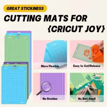 HTVRONT Cutting Mats for Cricut Joy, 6 Pack Essentials