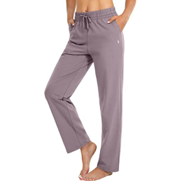 SANTINY Women's Cotton Sweatpants for Yoga and Lounge