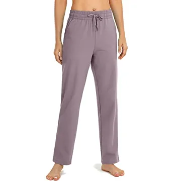 SANTINY Women's Cotton Sweatpants for Yoga and Lounge