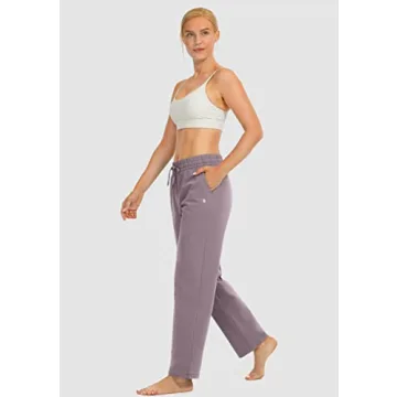SANTINY Women's Cotton Sweatpants for Yoga and Lounge