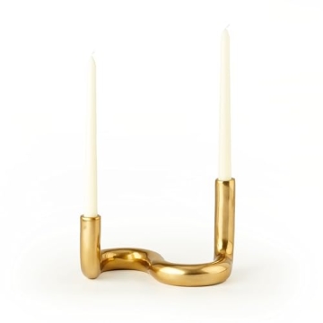 LB2 Gold Candle Holders for Elegant Home Décor