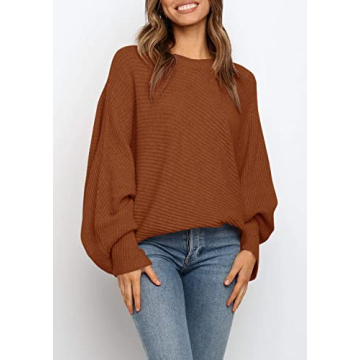 Mafulus Women Oversized Crewneck Sweater for Elegance