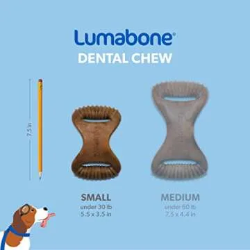 Lumabone Bacon Flavored Dental Chew Toy for Dogs