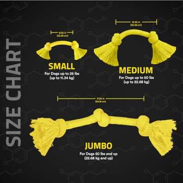 Playology Dri Tech Rope Dog Chew Toy for Medium Dogs up to 50lbs. | Engaging, All-Natural Chicken Scented Toy for Tough Chewers | Easy to Clean | Interactive and Non-Toxic