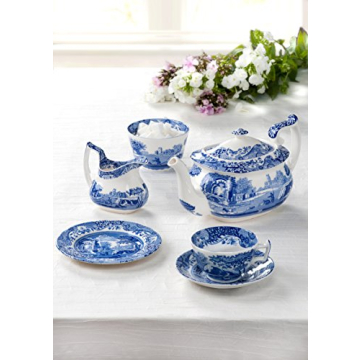 Spode Blue Italian Bread and Butter Plates Set of 4 in England