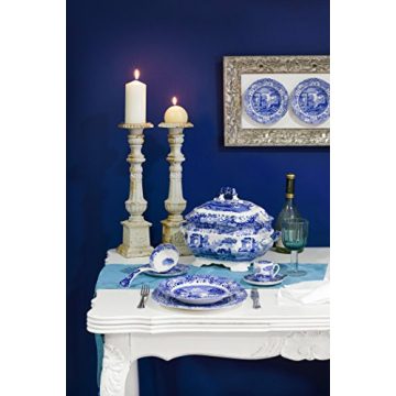 Spode Blue Italian Bread and Butter Plates Set of 4 in England