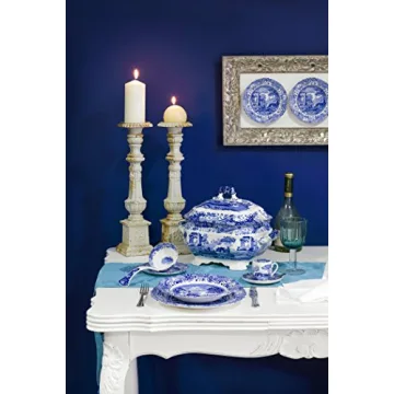 Spode Blue Italian Bread and Butter Plates Set of 4 in England