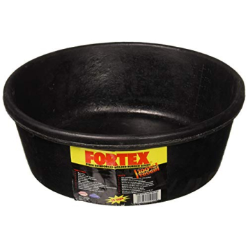 Durable Fortex Feeder Pan for Medium Pets, 4-Quart