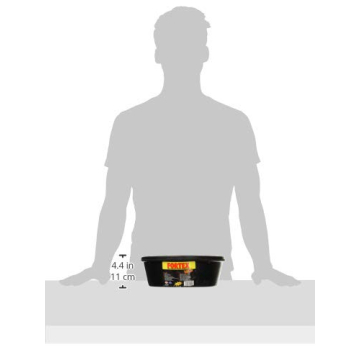 Durable Fortex Feeder Pan for Medium Pets, 4-Quart