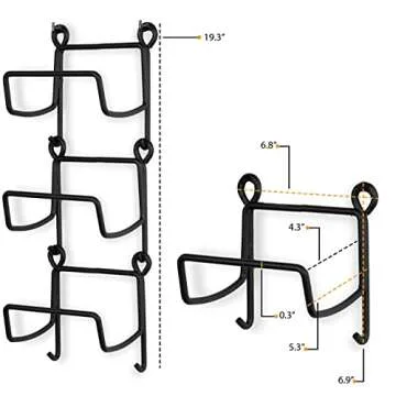 Wallniture Wrought Iron Towel Rack Holder for Organization