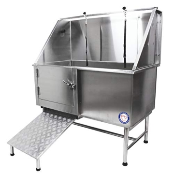 Flying Pig Stainless Steel Dog Grooming Bath Tub with Ramp