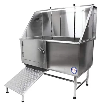 Flying Pig Stainless Steel Dog Grooming Bath Tub with Ramp