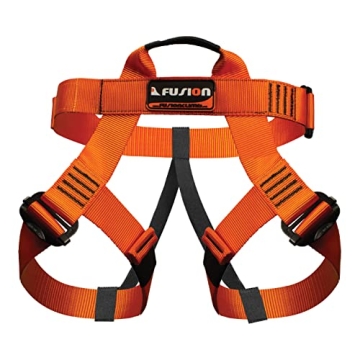 Rock Climbing Harness - Fusion Climb® - 5,000 LBS Rated Heavy Duty Half Body Harness for Adventure ...