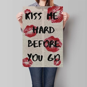 Yostyle Fashion Kiss Canvas Wall Art for Trendy Decor