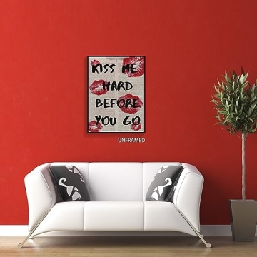 Yostyle Fashion Kiss Canvas Wall Art for Trendy Decor