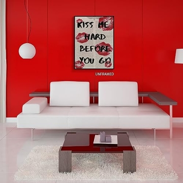 Yostyle Fashion Kiss Canvas Wall Art for Trendy Decor